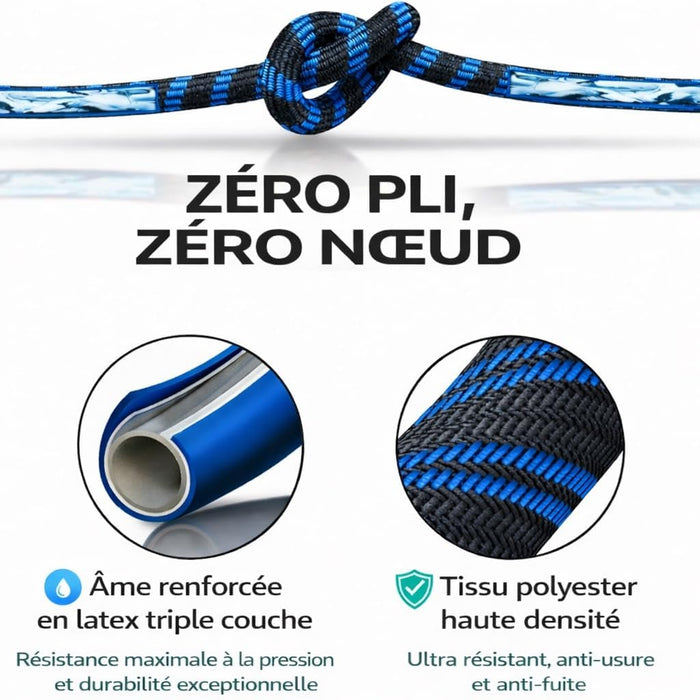 Tuyau d'arrosage extensible Jet Force léger et facile à manipuler
