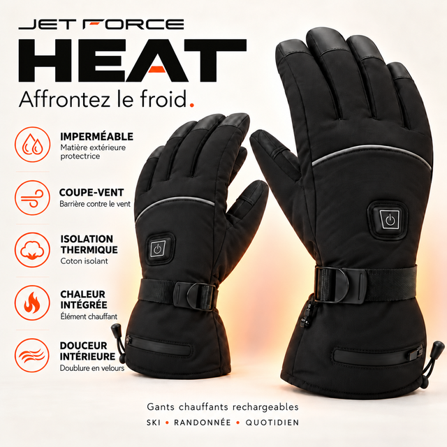 Gants chauffants ski : taille, chaleur et autonomie