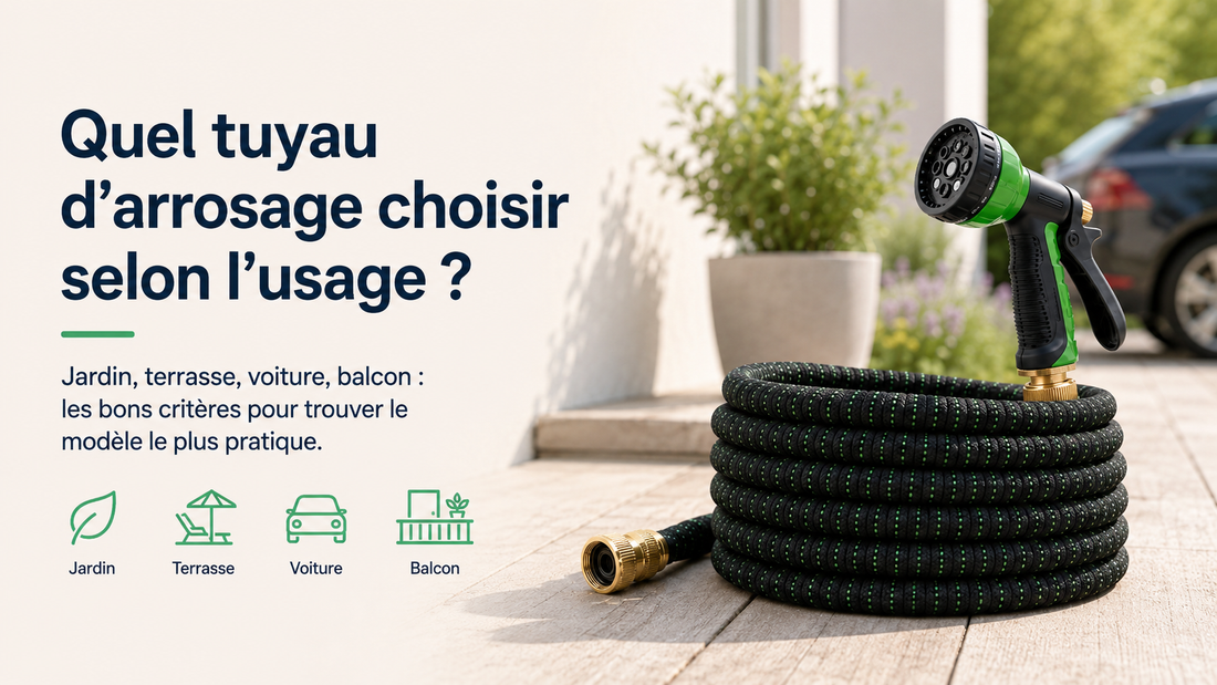 Tuyau d'arrosage pour jardin, terrasse et voiture : lequel choisir ?